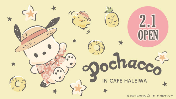 Pochacco In Cafe Haleiwa コラボカフェ開催 2 1 5 31 Haleiwa 原宿 コラボカフェトーキョー